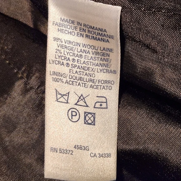 French Connection Black Virgin Wool Womens Blazer Size 4 Career Workwear - Picture 8 of 8